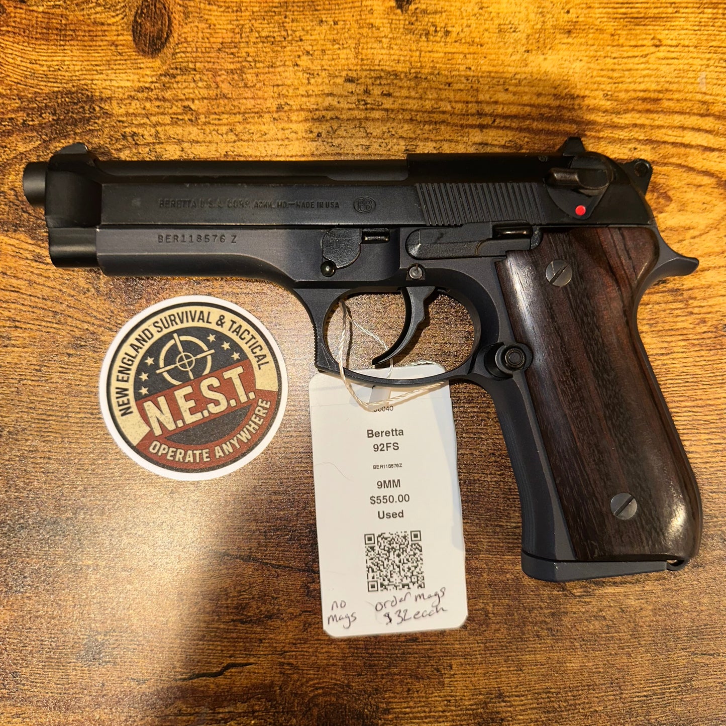 Beretta 92FS 9mm | no mags