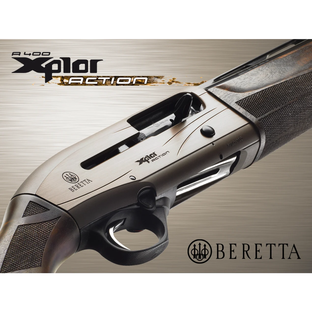 BERETTA A400 XPLOR ACTION 12 GA 28" SEMI-AUTO SHOTGUN BL/WD 3"
BRONZE RECEIVER