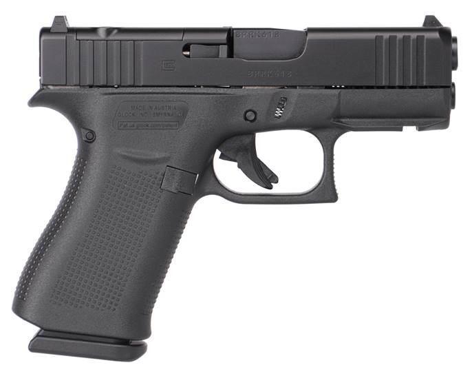 Glock G43X 9MM BLK 3.39" MOS RAIL FRONT RAIL
